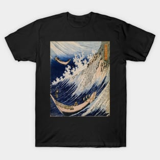 Katsushika, Hokusai Fishing - Nature T-Shirt